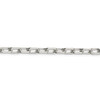 9" Sterling Silver 5.5mm Diamond-cut Long Link Cable Chain Bracelet