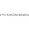 9" Sterling Silver 6.5mm Diamond-cut Long Link Cable Chain Bracelet