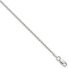 7" Sterling Silver 1.25mm Box Chain Bracelet