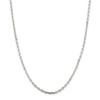 26" Sterling Silver 3.25mm Beveled Oval Cable Chain Necklace