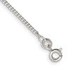 9" Sterling Silver 1.5mm Curb Chain Anklet