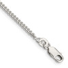 7" Sterling Silver 2mm Curb Chain Bracelet