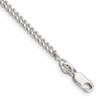 8" Sterling Silver 3mm Curb Chain Bracelet