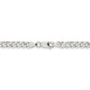 7" Sterling Silver 4.5mm Curb Chain Bracelet