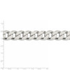 9" Sterling Silver 16.25mm Curb Chain Bracelet