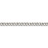 7" Sterling Silver 4.5mm Pave Curb Chain Bracelet