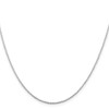 20" Rhodium-plated Sterling Silver 1mm Cable Chain Necklace
