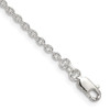 7" Sterling Silver 2.25mm Cable Chain Bracelet