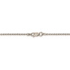 14" Sterling Silver 1.5mm Diamond-cut Rope Chain Necklace