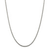 26" Rhodium-plated Sterling Silver 2.25mm Diamond-cut Rope Chain Necklace