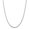 26" Rhodium-plated Sterling Silver 2.75mm Diamond-cut Rope Chain Necklace