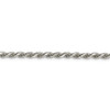 8" Sterling Silver 3.5mm Diamond-cut Rope Chain Bracelet