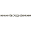 8" Sterling Silver 3.5mm Diamond-cut Rope Chain Bracelet