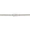 28" Sterling Silver 2.5mm Diamond-cut Spiga Chain Necklace
