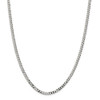 26" Sterling Silver 4mm Beveled Curb Chain Necklace