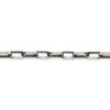 8.5" Sterling Silver Antiqued 4.8mm Elongated Open Link Chain Bracelet