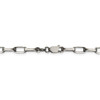 8.5" Sterling Silver Antiqued 4.8mm Elongated Open Link Chain Bracelet