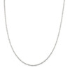 26" Sterling Silver 2mm Elongated Open Link Chain Necklace