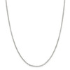 36" Sterling Silver 2mm Rolo Chain Necklace with Lobster Clasp