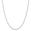22" Sterling Silver 2.25mm Flat Rope Chain Necklace