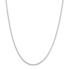 22" Sterling Silver 1.6mm Oval Fancy Rolo Chain Necklace