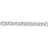 7" Sterling Silver 6.25mm Fancy Patterned Rolo Chain Bracelet