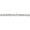 8" Sterling Silver 4mm Diamond-cut Rolo Chain Bracelet