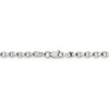 22" Sterling Silver 3.5mm Diamond-cut Rolo Chain Necklace