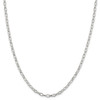 22" Sterling Silver 3.75mm Fancy Patterned Rolo Chain Necklace