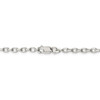 22" Sterling Silver 3.2mm Oval Fancy Rolo Chain Necklace