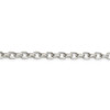 7" Sterling Silver 4.4mm Oval Fancy Rolo Chain Bracelet