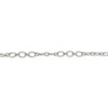 8" Sterling Silver 6.1mm Fancy Patterned Rolo Chain Bracelet