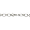 7" Sterling Silver 6.1mm Fancy Patterned Rolo Chain Bracelet