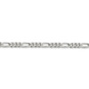 7" Sterling Silver 5.5mm Figaro Chain Bracelet