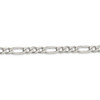 7" Sterling Silver 6.75mm Figaro Chain Bracelet