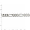 8" Sterling Silver 9mm Figaro Chain Bracelet