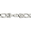 8" Sterling Silver 13.5mm Figaro Chain Bracelet