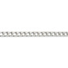 7" Sterling Silver 6.25mm Flat Open Curb Chain Bracelet