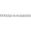 9" Sterling Silver 6.25mm Flat Open Curb Chain Bracelet