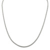 22" Sterling Silver 2.5mm Diamond-cut Round Franco Chain Necklace