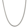 26" Sterling Silver 4.2mm Flat Oval Snake Chain Necklace