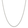 26" Sterling Silver 2.5mm Diamond-cut Cable Chain Necklace