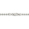 22" Sterling Silver 4mm Beaded Chain Necklace