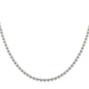 22" Sterling Silver 4mm Beaded Chain Necklace