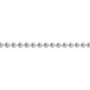 24" Sterling Silver 5mm Beaded Chain Necklace