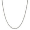 22" Sterling Silver 4mm Flat Anchor Chain Necklace