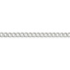 7" Sterling Silver 4.5mm Semi-solid Flat Curb Chain Bracelet