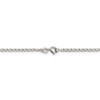 22" Sterling Silver 2mm Open Elongated Link Chain Necklace