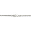 26" Sterling Silver 2.75mm Diamond-cut Forzantina Cable Chain Necklace