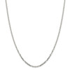 26" Sterling Silver 2.75mm Diamond-cut Forzantina Cable Chain Necklace